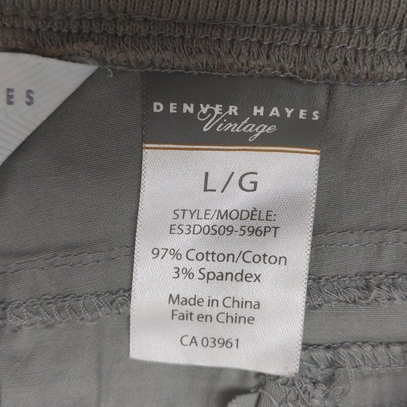 Denver Hayes Women's Skirt Army Green Floral Drawstring Waist Size Large - Picture 6 of 9